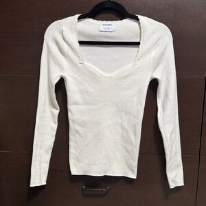 Old Navy Off-White Sweater Tee